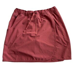 Patagonia Fleetwith Skort Rosehip Orange Medium skirt bike hike shorts